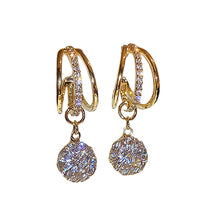 Load image into Gallery viewer, Fashion Diamond Crown Earrings
