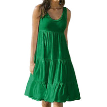 Load image into Gallery viewer, Sleeveless Crewneck Panel Dress