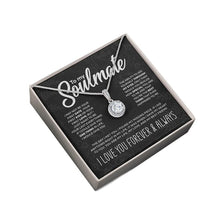 Load image into Gallery viewer, To My Soulmate Sparkling Round Created Necklace
