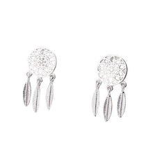Load image into Gallery viewer, Dreamcatcher Crystal Charm Earrings