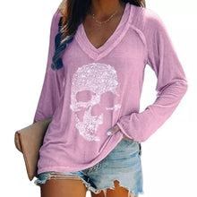 Load image into Gallery viewer, Retro Skull Long Sleeve Shirts