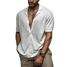 Load image into Gallery viewer, Men&#39;s Retro Casual Solid Color Shirt