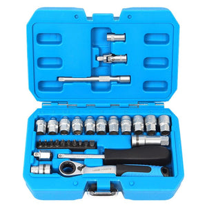 29pcs Ratchet Socket Wrench Kit