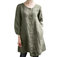 Load image into Gallery viewer, Cotton Linen Button Shirt