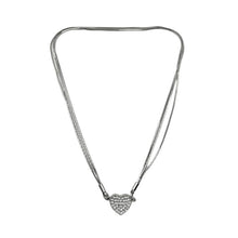 Load image into Gallery viewer, Diamond-Set Magnetic Heart Pendant