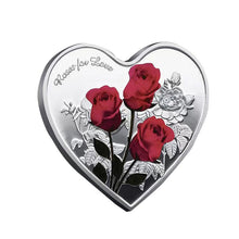 Load image into Gallery viewer, Rose Heart-Shaped Commemorative Coin
