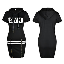 Load image into Gallery viewer, Zip Hooded Slim Fit Fashion Dress