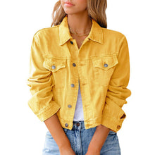 Load image into Gallery viewer, Colorful Denim Jacket