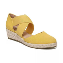 Load image into Gallery viewer, Hemp Rope Wedge Sandals