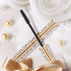 4D Flash Diamond Waterproof Silk Fiber Thick Lengthening Mascara