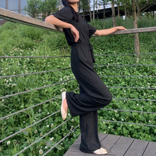 Load image into Gallery viewer, Comfortable Ice Silk Short-sleeved T-shirt Two-piece Set