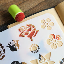 Load image into Gallery viewer, DIY Embossing Painting Template with Inkpad Fingertip Applicator Tool