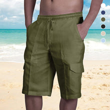 Load image into Gallery viewer, Men&#39;s Casual Linen Shorts