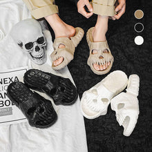 Load image into Gallery viewer, Skull Design Single Band Slippers