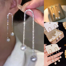 Load image into Gallery viewer, 💎Diamond Tassel Pearl Earrings💎