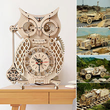 Load image into Gallery viewer, Super Wooden Mechanical Model Puzzle Set