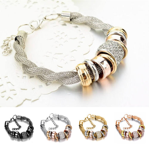 Entwined Ring Accent Bracelet