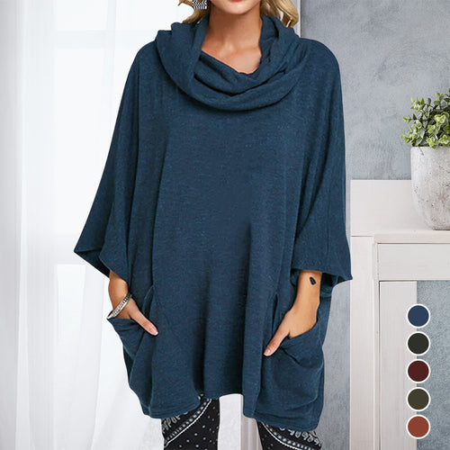 Casual Three-quarter Sleeve Loose Large Size Knitted Tops