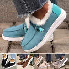 Load image into Gallery viewer, Women Winter Plus Velvet Thick Flat Loafers