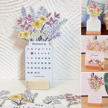 Load image into Gallery viewer, 🌷2024 Bloomy Flowers Desk Calendar