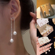 Load image into Gallery viewer, 💎Diamond Tassel Pearl Earrings💎