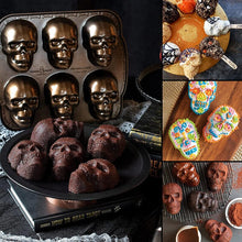 Load image into Gallery viewer, 💀3D Skull Mold - Aluminum Baking Pan💀