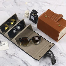 Load image into Gallery viewer, Leather Multiple Glasses Storage Case