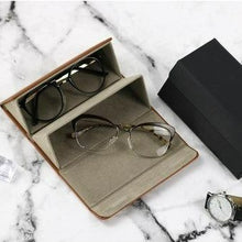 Load image into Gallery viewer, Leather Multiple Glasses Storage Case