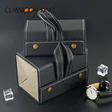 Load image into Gallery viewer, Leather Multiple Glasses Storage Case
