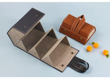 Load image into Gallery viewer, Leather Multiple Glasses Storage Case