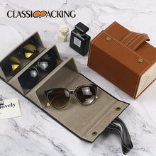Load image into Gallery viewer, Leather Multiple Glasses Storage Case