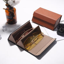 Load image into Gallery viewer, Leather Multiple Glasses Storage Case
