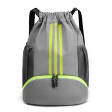 Load image into Gallery viewer, Large Nylon Drawstring Pocket Backpack