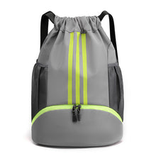 Load image into Gallery viewer, Large Nylon Drawstring Pocket Backpack