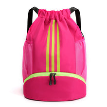 Load image into Gallery viewer, Large Nylon Drawstring Pocket Backpack