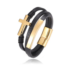 Load image into Gallery viewer, Multilayer Cross Bracelet