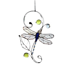 Load image into Gallery viewer, Stained Monarch Butterfly Glass Window Decor